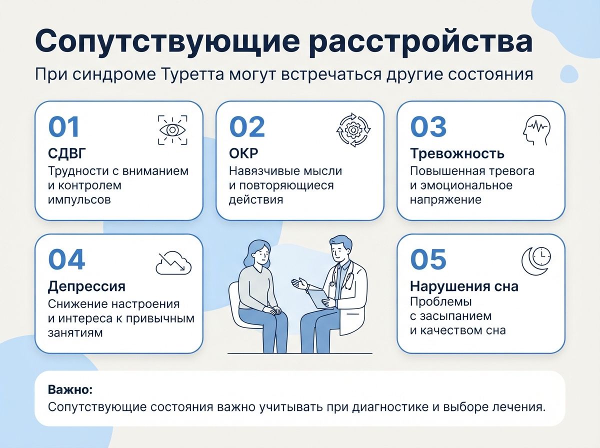 Лечение синдрома Туретта в городе Тында инфографика